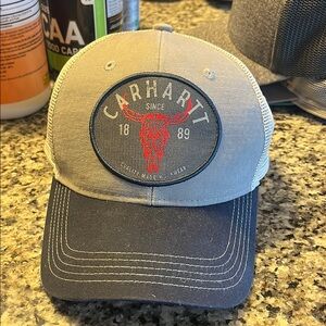 Carhartt Blue and Gray Trucker Hat